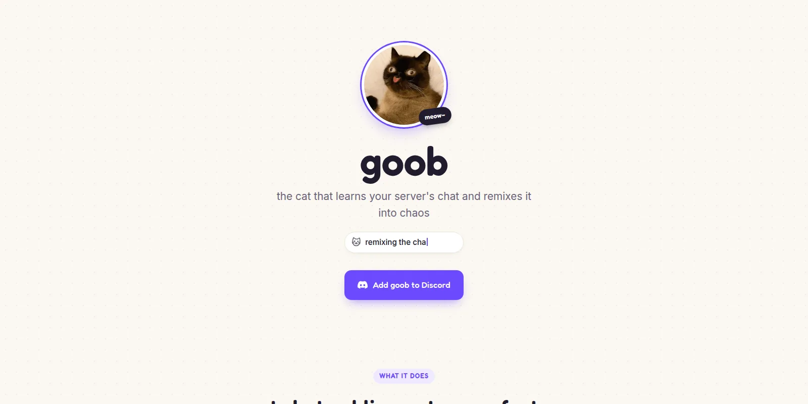De website van goob