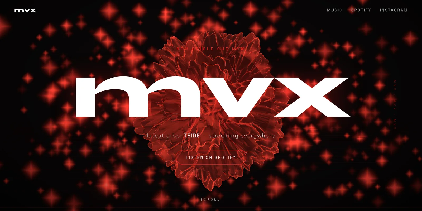De website van MVX