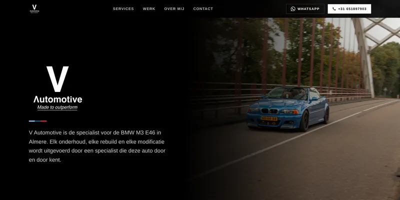 Website van V Automotive