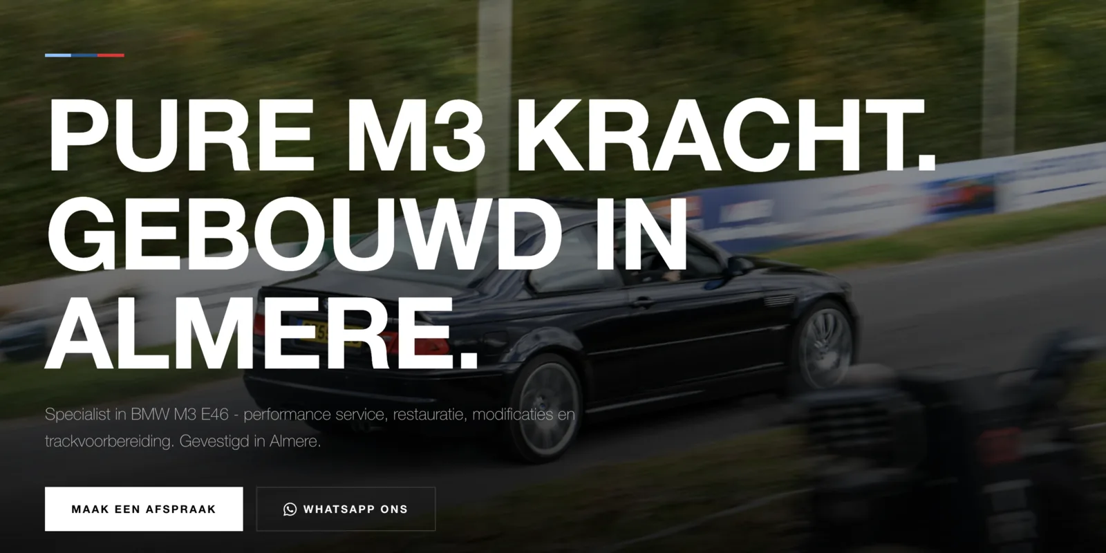 De website van V Automotive